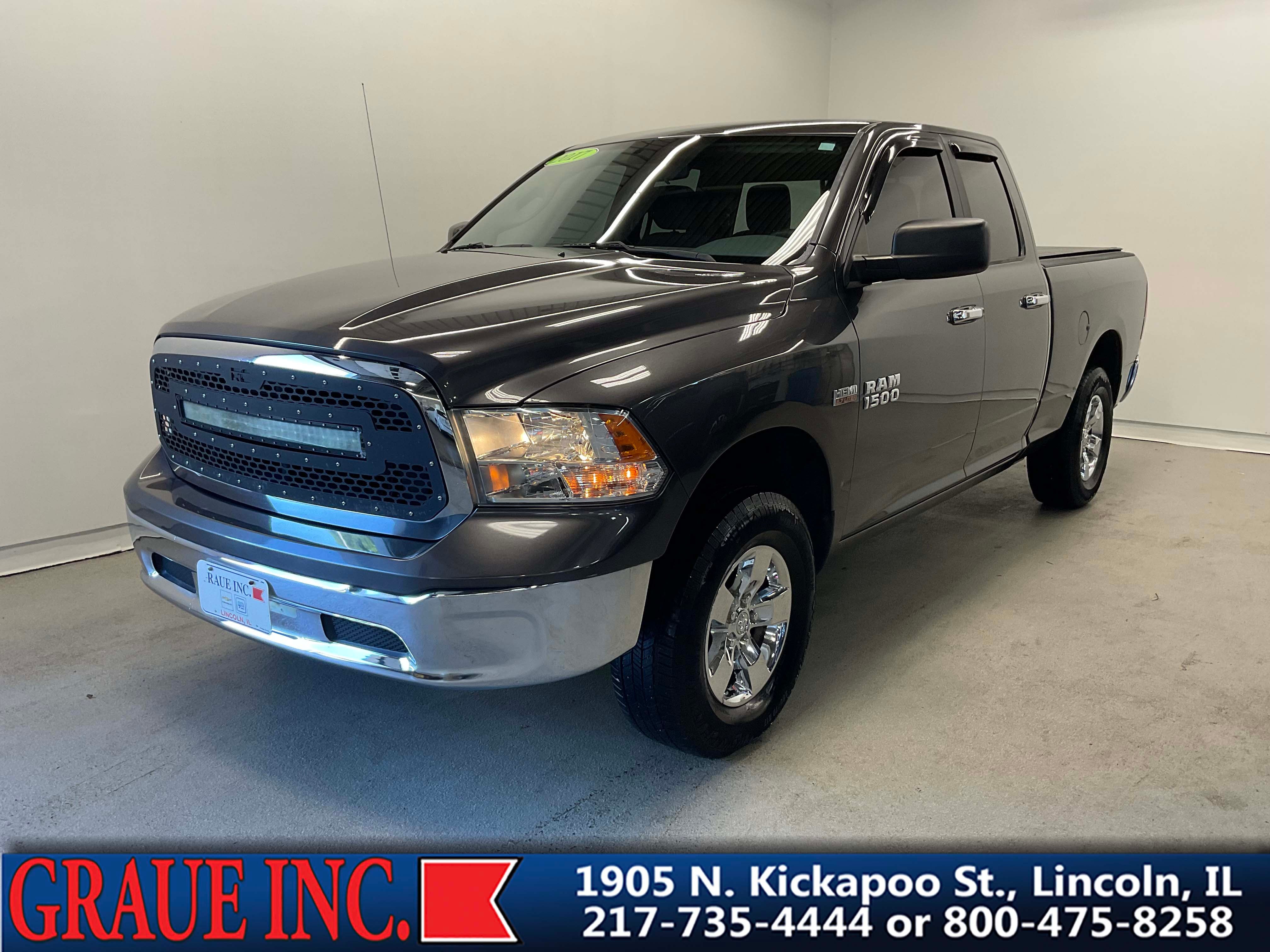 2017 RAM 1500 SLT in Granite Crystal M — front three-quarter view